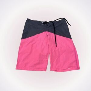 Nike navy and pink men’s swim trunks | Sz M
